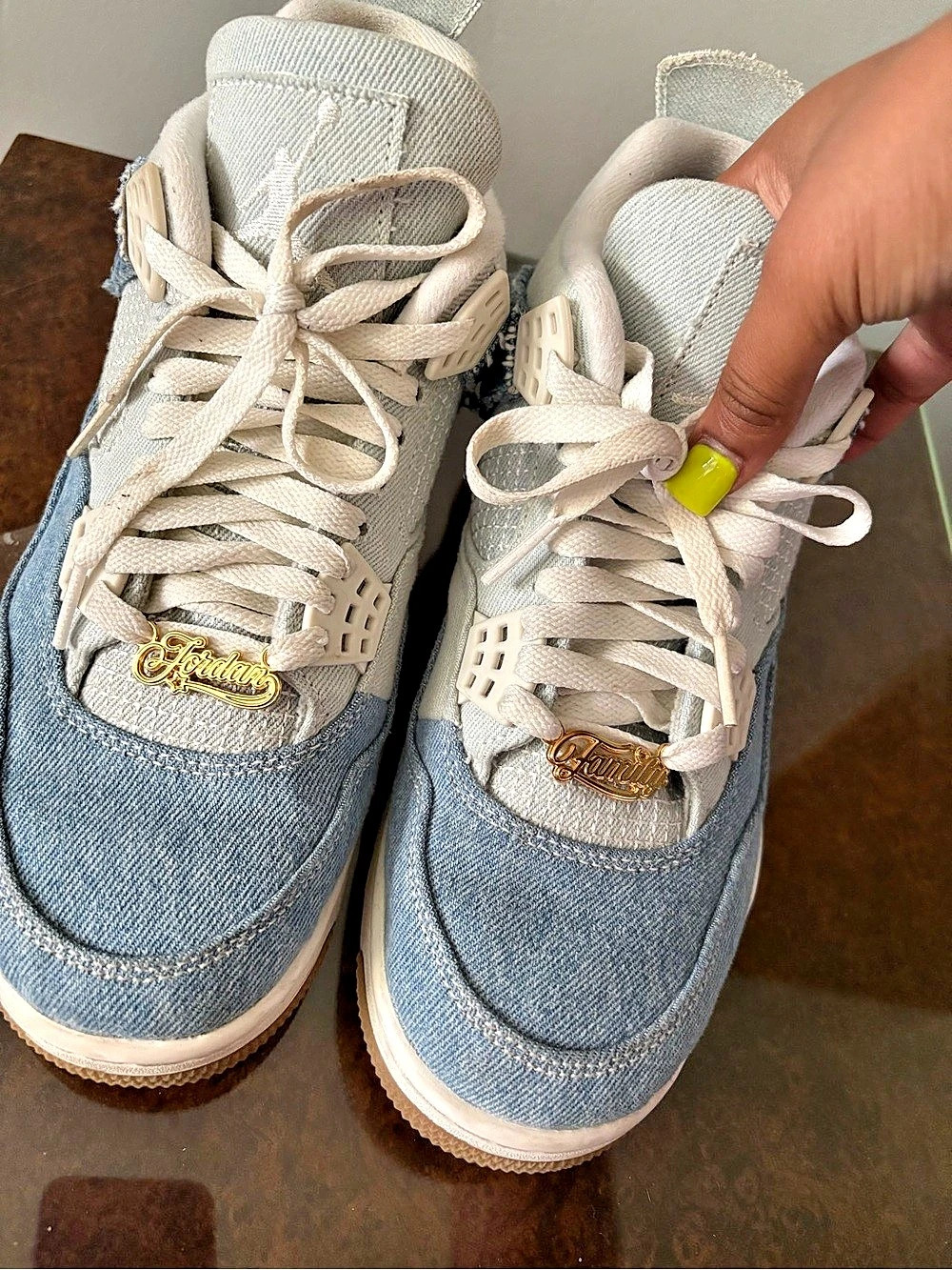 Nike Air Jordan 4 Denim Blue & White Like New